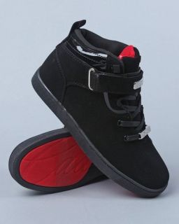 New Cadillac Footwear Black Mono Deville Nubuck Hi Top Mens Shoes All