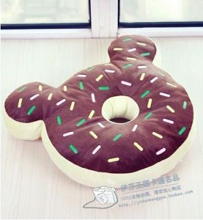 New Japan Sweet chocolate donut cushion Pillow mickey hold chocolate
