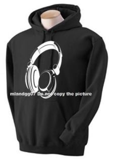 Headphone Sweatshirt DJ music party S   2XL @many colors@ Buy 3 get 1