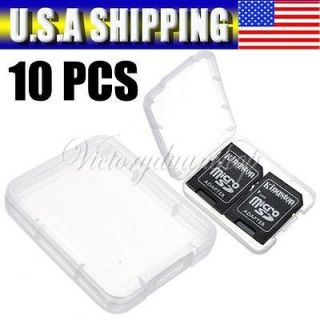 Lot 10 pcs Memory Card Protective Holder Case for SDHC TF SD Card