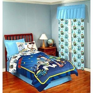 New Disney Toy Story 3 Boys Blue Twin/Full Comforter & 3 D Glasses