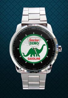 Sinclair Dino Oil Gas Pump Gasoline Lighted Wristwatch Orig FINE