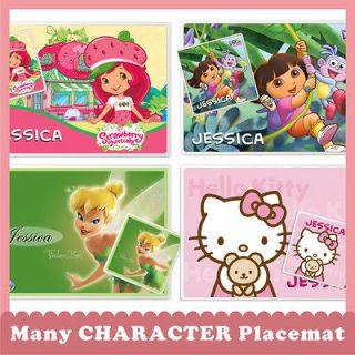 DORA CARE BEAR MONSTER HIGH PONY HELLO KITTY Personalized Placemat