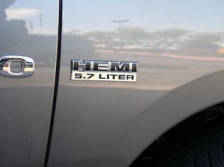 Dodge Ram 1500 2500 3500 Chrome & Black Hemi 5.7 Liter nameplate decal