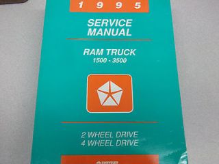 1995 Dodge Ram Truck DIESEL 1500 2500 3500 Service Shop Repair Manual