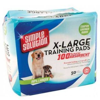 Simple Solution Dog Pet Indoor Potty Training Pads XL X Large 50 pk 28