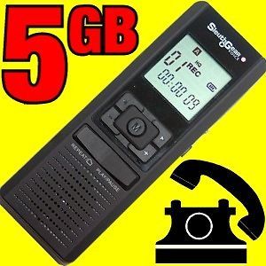 Automatic Digital Phone Call Recorder Voice Activated Mobile Cell