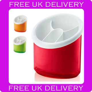 guzzini plastic cutlery drainer in coloured transparent acrylic from