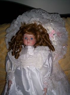 Collectible Hand Crafted Porcelain Bride Doll