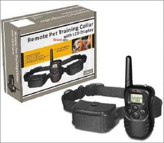 100LV Level Remote Pet Dog Training Shock&Vibra Vibration Collar LCD