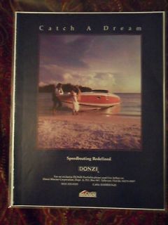1986 Print Ad Donzi Speed Boat ~ Redefined Wedding