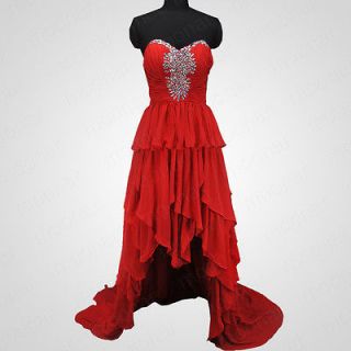 Elegant Stock New Cocktail Party Ball Gown Short Bead Dress Prom Club