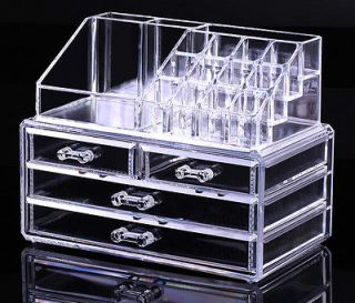 New Cosmetic organizer makeup drawers Display Jewelry Box Cabinet