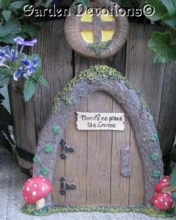 THERES NO PLACE LIKE GNOME HOUSE 2 pc Garden Door