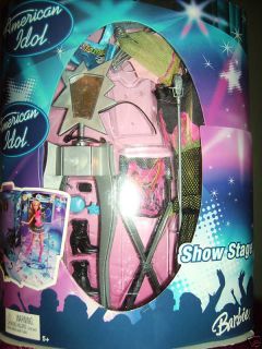 BARBIE AMERICAN IDOL ACCESSORIES SHOW STAGE MUSIC CONCERT NEW IN BOX