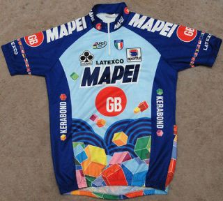 MAPEI GB LATEXCO _ COLNAGO __ M   L __ vintage cycling JERSEY