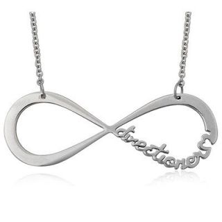 Stainless Steel ONE DIRECTION INFINITE DIRECTIONER Necklace 6.7 Grams