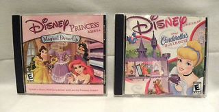 Disney Princess Dress up & Cinderellas Dollhouse Windows & Mac CD Game