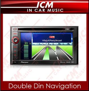 Pioneer Double Din DVD CD  Player Navigation Bluetooth iPod iPhone
