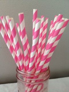 Old Fashioned Vintage Style Paper Straws~25~Party or Crafts~8 Colors