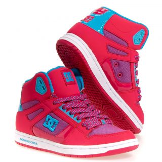 DC Shoes Womens Rebound Hi Leather Skate Casual Skate Shoes