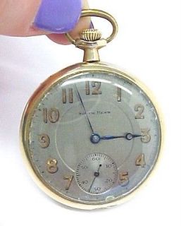 South Bend Vintage Double Roller Pocket Watch w/ 20 Yr Gold Filled