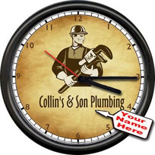 Plumbing Plumber w/ Tools Retro Vintage Look Your Name Personalized