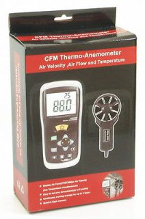DT 619 Thermo Anemometer Vane Wind Speed CFM CMM Air Flow Temperature