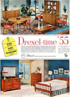 Drexel Furniture BISCAYNE New Cherry Highlands MID CENTURY MODERN 1955