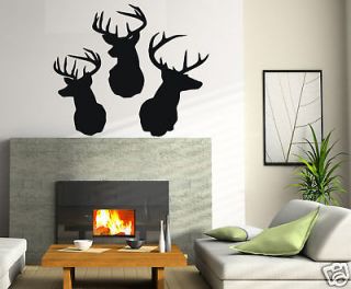 LARGE Wall Decor Decal Sticker Removable Vinyl deer 02