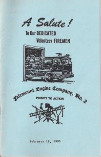 1995 Fairmount Engine Co #2 143rd BANQUET Norristown PA
