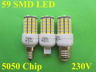 G9/E14/E27 59 SMD 5050 Chip LED Bulb light Warm White/Cool White Bulb