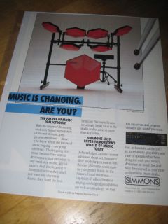 SIMMONS DRUMS SDS7 MODULAR PERCUSSION SYNTHESIZER AD