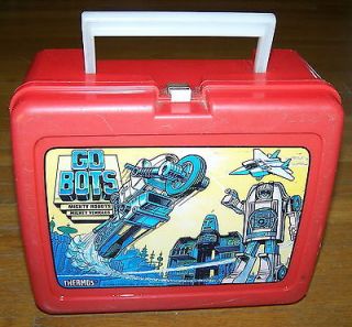 GO BOTS Mighty Robots/Mighty Vehicles by Thermos [RED] Plastic