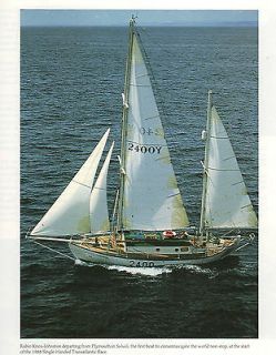 Cheap Yachting Art 1ST BOAT TO ROUND WORLD NON STOP 6.5x 9 Print