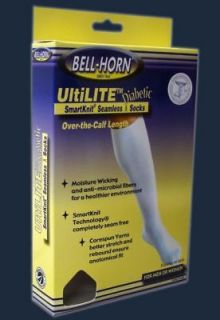 UltiLITE Diabetic Knee Socks Seamless Supports Seam Fre