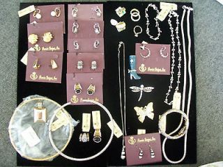 Jewelry Lot of 27 OVER $700 Earrings Necklaces Rings Pins Slides