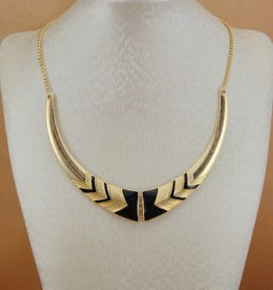 Arrowhead Gold Charm Glaze Oil Drop Pendant Short Collar Necklace
