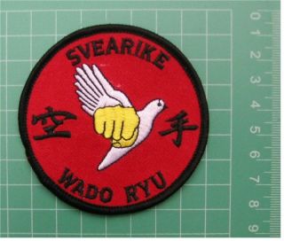 Karate SVEARIKE WADO RYU Embroidered Msrtial Arts Cloth Patch