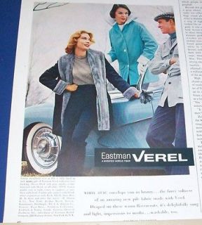 1957 White Stag womens fashion jackets Eastman Verel fabric Ad