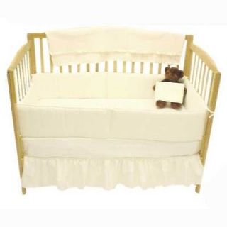 Basic Solid Ecru Plain Cream Color Unisex Baby Boy/Girl Nursery Crib