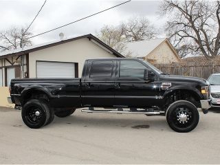 Dually Leather Sunroof DVD  NAV SYNC Bed Cover Nerf Bars Black Rims