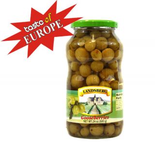 Landsberg Gooseberries in Syrup 680g/24oz Great for Baking Imported