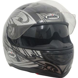 Nitro Style,Oxide DVS,Air Pump Full Face Motorbike Helmet Gunmetal