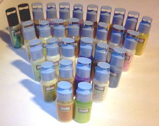 Plaid Gallery Glass Paints 30 Colours Available Only 50p Postage for