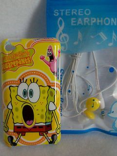 SPONGE BOB No Wayy IPOD Touch 4g 4 Case Cover Earbuds