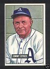 1951 Bowman Reverse Overprint 226 Jimmy Dykes 228596