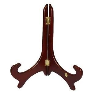 Rosewood Wooden Plate Stand Easel 10in #805/10