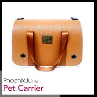 PU Leather Pet Portable Bag Tote Cat Kitten Dog Puppy Carrier Soft