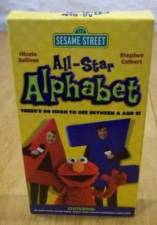 SESAME STREET All Star Alphabet VHS VIDEO 2005